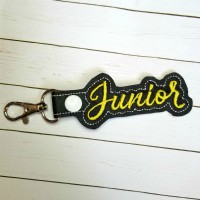 Junior Snap Tab Key Fob Embroidery Design